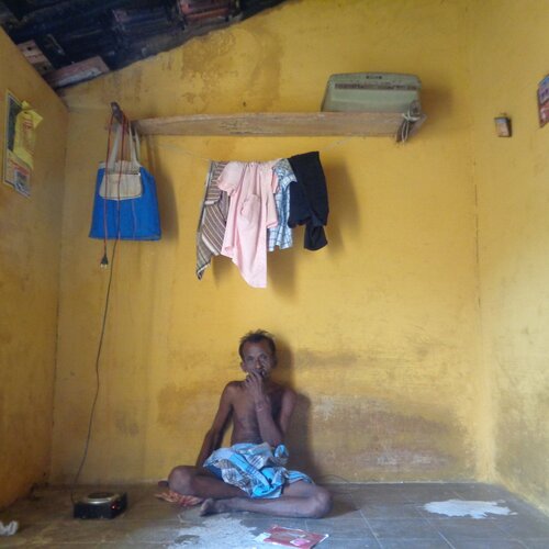 The old man's life