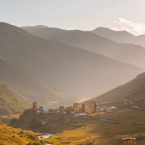 Закат в Ушгули