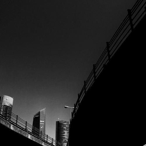 Cuatro Torres en blanco y negro