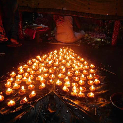 Sandhi puja in Durga Puja