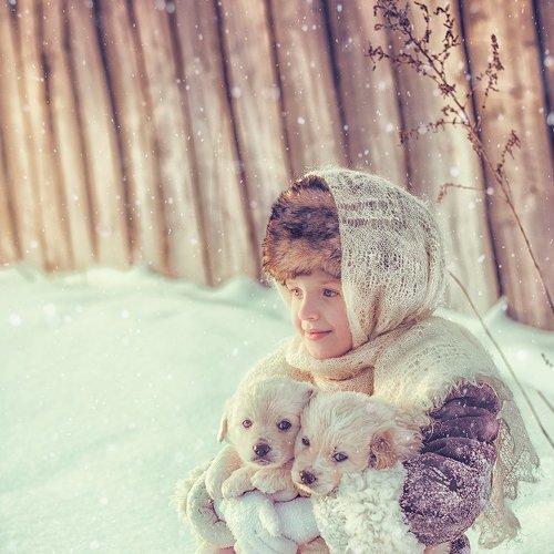 Лиза и щенки