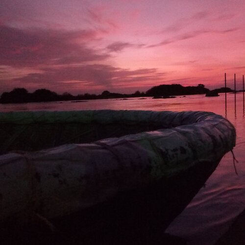 Sunset at Krishna river