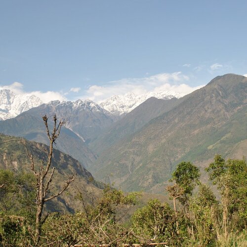mountain and hills