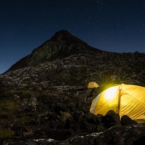 Camping on the volcano of Pico