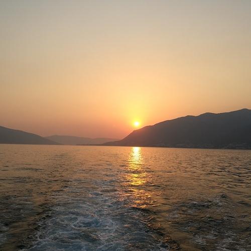 Закат в Адриатическом море
