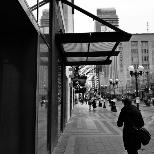 Seattle Downtown - Black & White street series