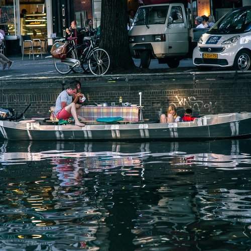 After supper. Amsterdam.