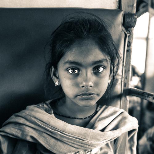 Girl in train