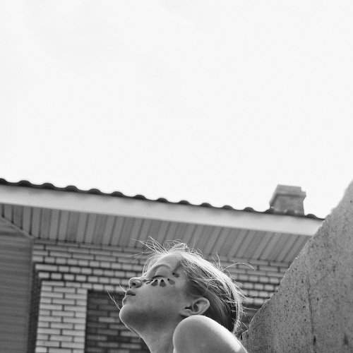 black and white