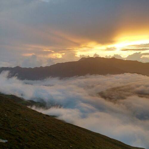 Sunset/about hill,wildlife