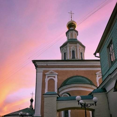 Улица Георгиевская, сентябрь, закат.