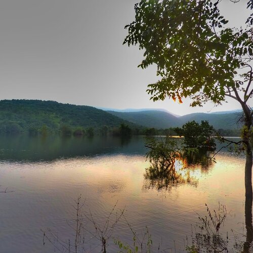 Sun set from Dam view