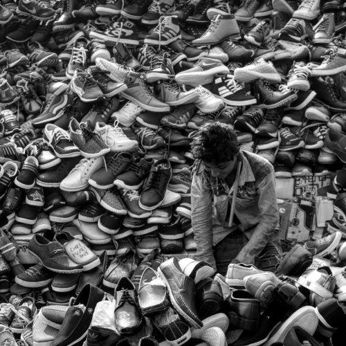 A life lost in shoes.