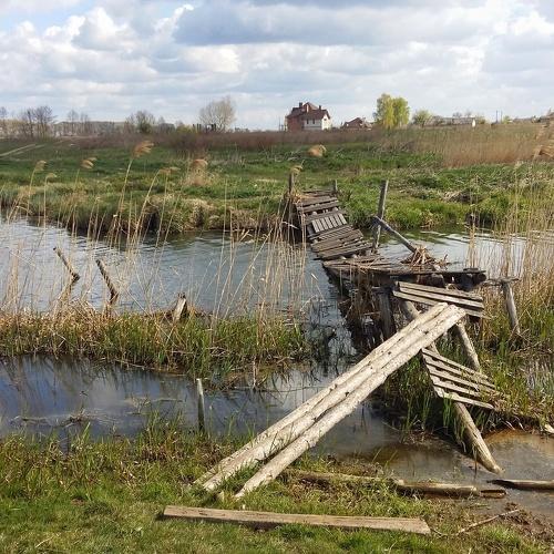Старый мост через речку Ирпень.
