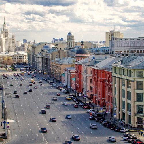 Москва. Новая площадь со смотровой площадки ЦДМ