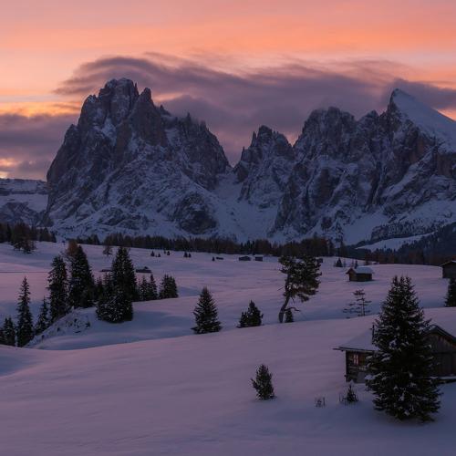 Sunrise on Alpe di Siusi