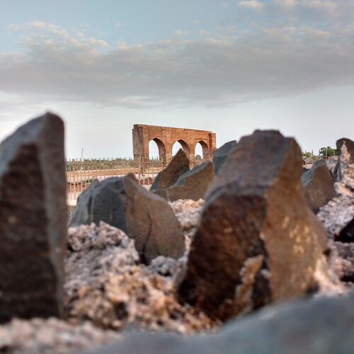 Gateway through stones