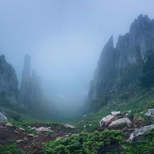Mystical mountain rock