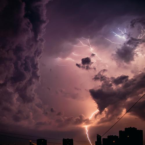 Lightning in the city