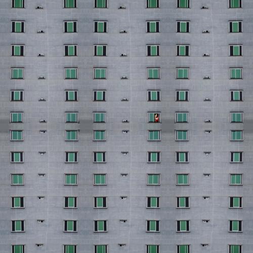 one woman in a frame