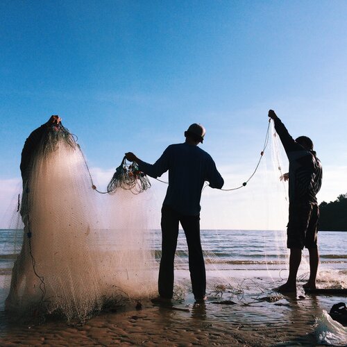 Traditional fisherman