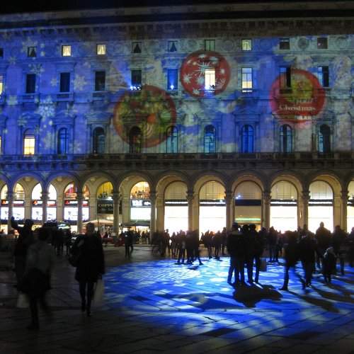 A square in blue