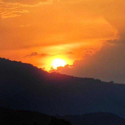 Nature sun set