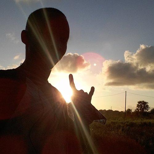 Sun falling