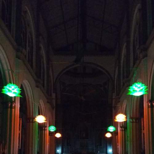 church in the night
