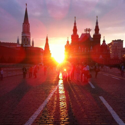 Закат на красной площади