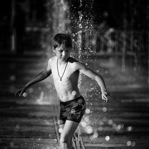 Water treatments in sunny day