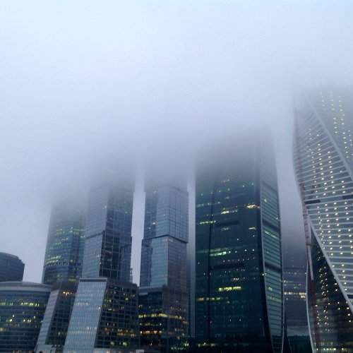 Fog in Moscow City