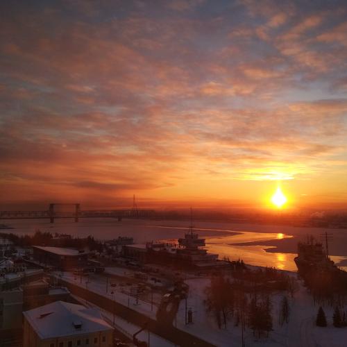 Становление ледяного покрова реки