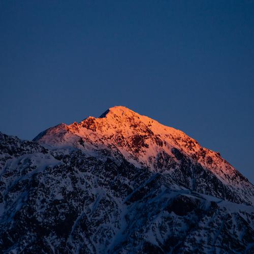 Golden colors on Kazbegi moount