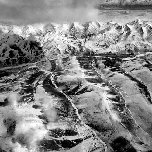 mountain in snow