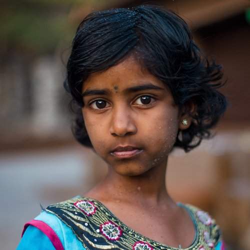 girl with drops