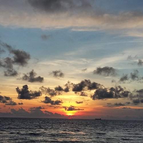 Sunset at Mount Lavinia Beach, Sri Lanka