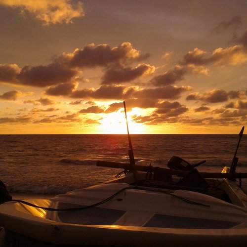 Sunset at Mount Lavinia Beach, Sri Lanka