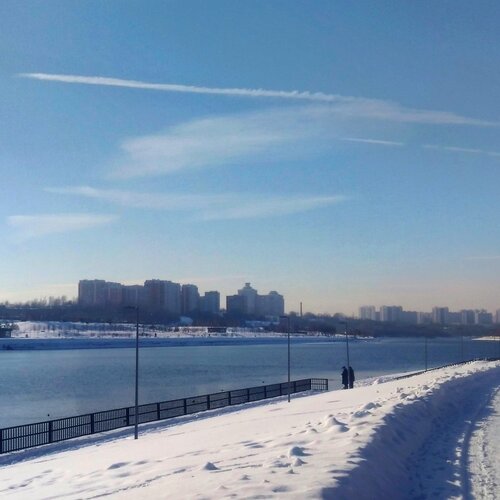 Набережная зимой