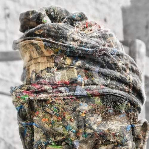 A colourfull face