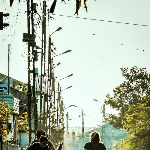 walking home on sunset