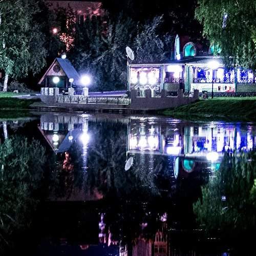 Томск, Белое Озеро вечером