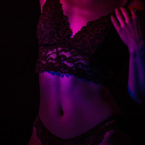 Blue and red