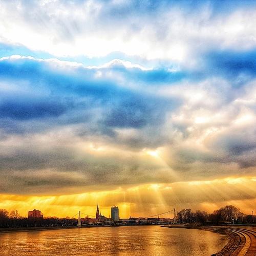 My city at river