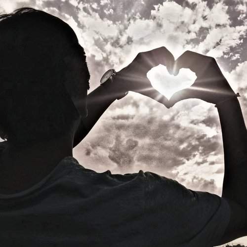 Heart in the clouds