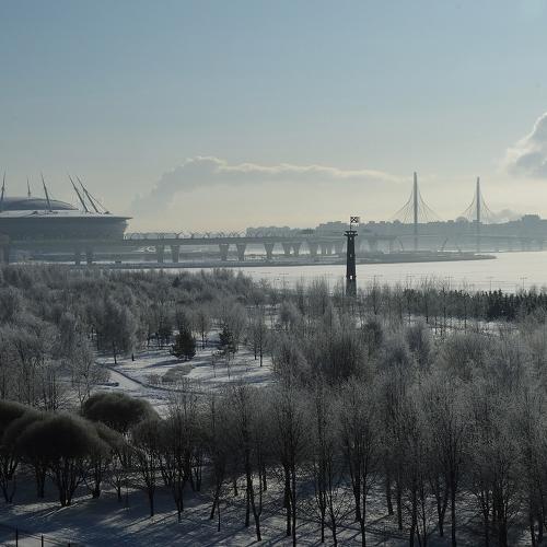 Вид на Санкт-Петербуг .