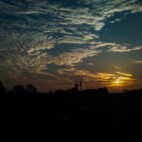 Clouds with cross