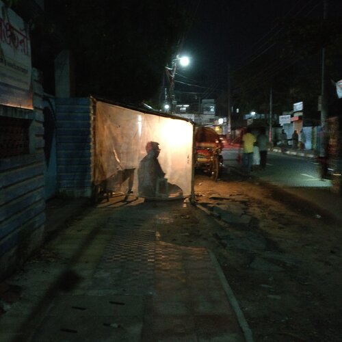 Shadow on street