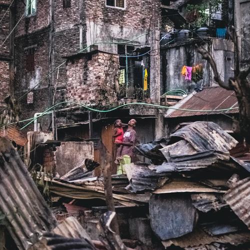 Victim of Slum Fire