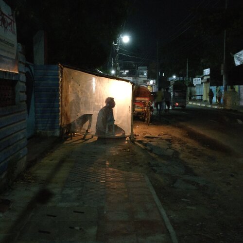 Shadow on street